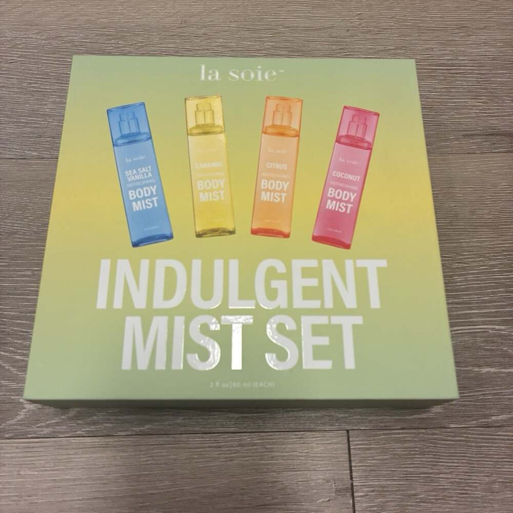 La Soie Indulgent Mist Set Fragrant Body Mist Set of 4 Bath & Body New Gift Set